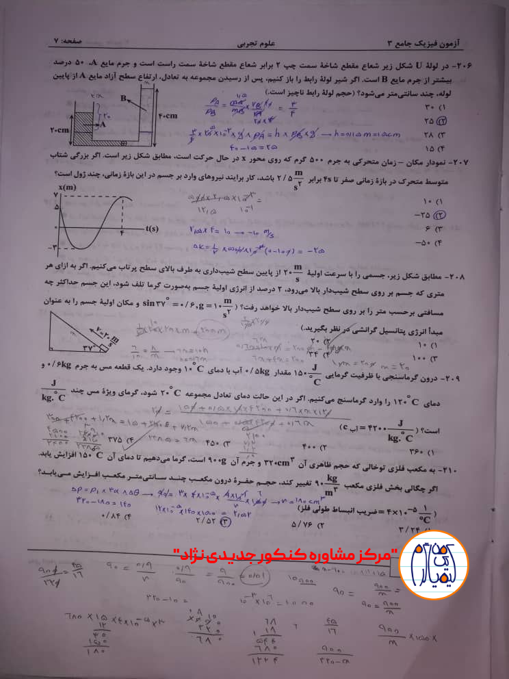 تحلیل دقیق سوالات آزمونها توسط تینا فرهنگ دانشجوی پزشکی شهید بهشتی